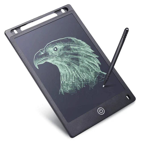 8.5-inch LCD writing tablet with stylus pen for kids, reusable digital drawing board for writing, doodling, learning, and creativity.