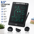 8.5-inch LCD writing tablet with stylus pen for kids, reusable digital drawing board for writing, doodling, learning, and creativity.