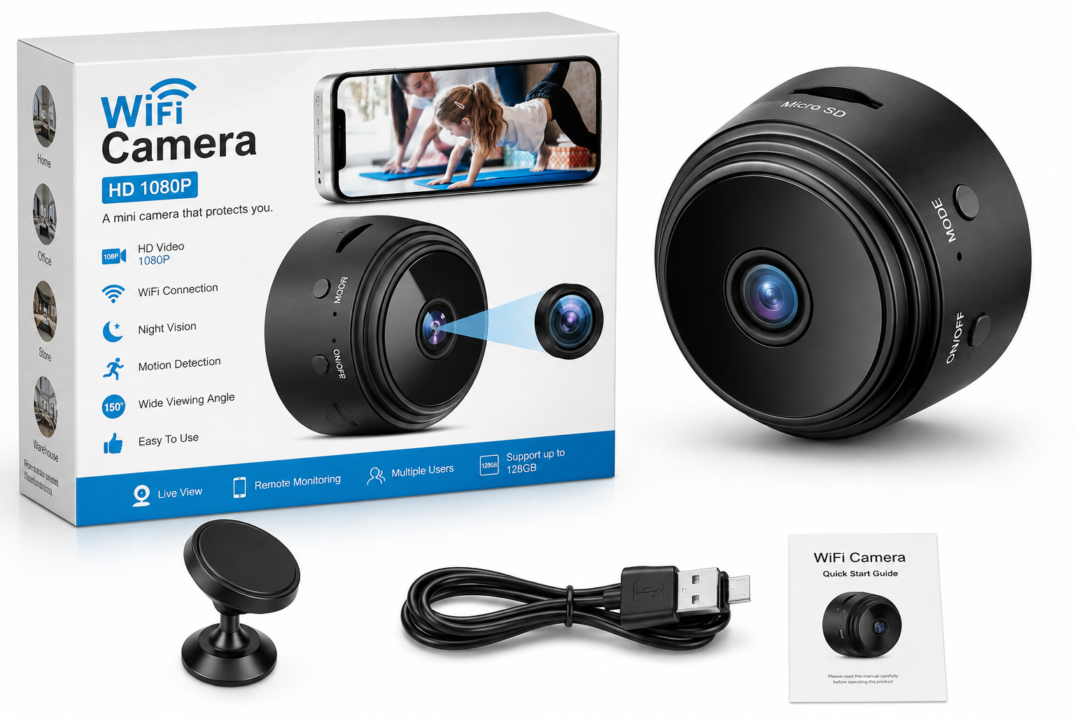 Mini WiFi HD 1080P Smart Camera