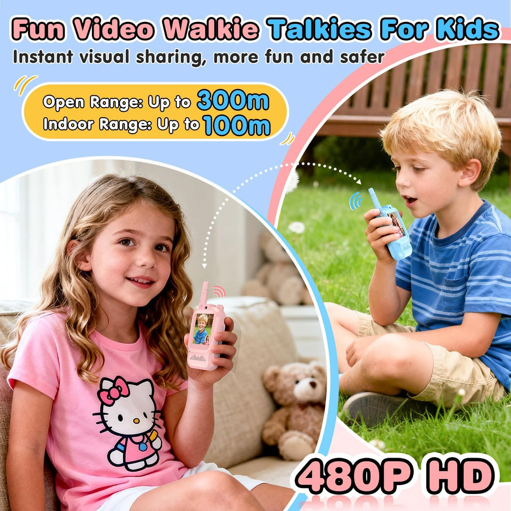 Long range video walkie talkie toy for boys and girls