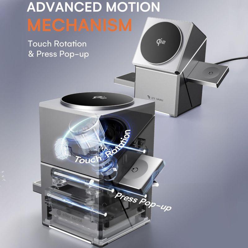 3-in-1 Magnetic Wireless Charging Station – Foldable Fast Charger for iPhone, Apple Watch & AirPods