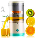 Portable Electric Citrus Juicer extracting fresh orange juice