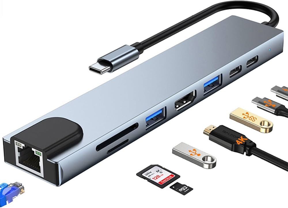 RJ45 Ethernet connection through Gadnix USB C Adapter